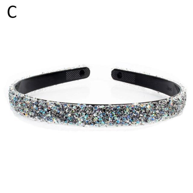 Luxury Crystal Pearl Rhinestone Headbands Fashion Women Hair Accessories Headdress Padded Hairbands Hair Bands Sparkly Hair Hoop Gorgeous Hair Accessories For Women
