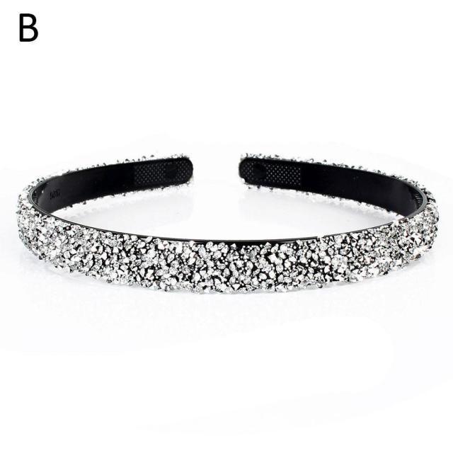 Luxury Crystal Pearl Rhinestone Headbands Fashion Women Hair Accessories Headdress Padded Hairbands Hair Bands Sparkly Hair Hoop Gorgeous Hair Accessories For Women