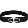 Luxury Elastic PU Leather Wide Belts For Women Fashion Stretchy Thick Waist Dress Plus Size Waistbands For Women
