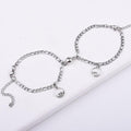 Luxury Magnet Attract Couples Bracelet Stainless Steel Chain Bracelets Charm Jewelry Matching Relationship Bracelets For Boyfriend And Girlfriend Stainless Steel His And Her Love Distance Promise Bracelets For Couples