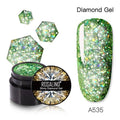 Luxury Modern Crystal Shiny Gel Nail Polish Painting Nails Art Design Diamond Manicure Gel Luxury Design For Women and Girls
