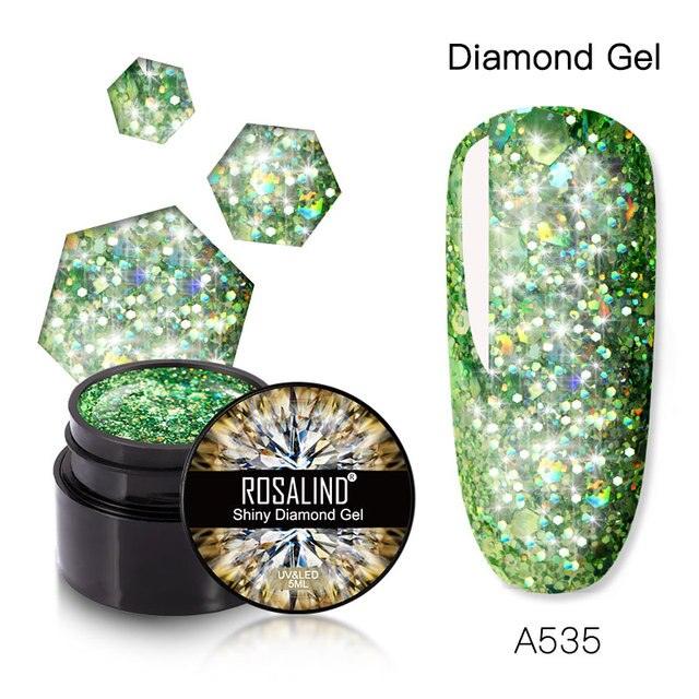 Luxury Modern Crystal Shiny Gel Nail Polish Painting Nails Art Design Diamond Manicure Gel Luxury Design For Women and Girls