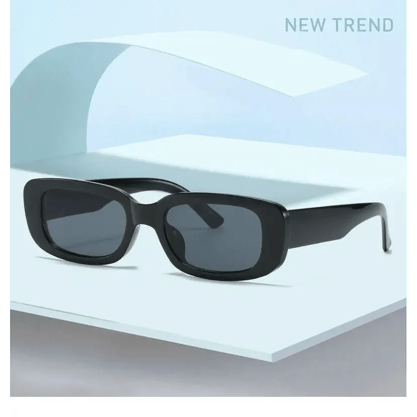 Luxury Square Black Women Retro Vintage Sunglasses Small Rectangle Female Sun Glasses Vintage Design Eyewear