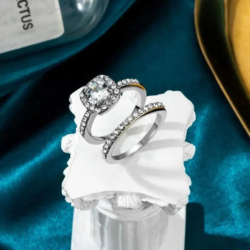 Luxury Style Crystal Engagement Ring - Ring Trends For 2021 Fashion Elegant Women Jewelry Wedding Jewelry