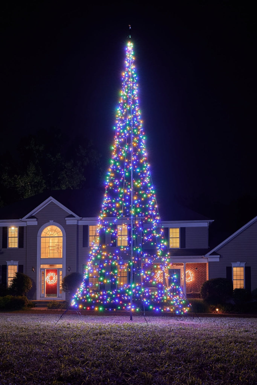 Fairybell 25 Foot Flagpole Tree - 1500 LED Multi Color