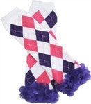 Children's Argyle Pattern Leg Warmers