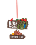Hiking Ornament - Hike More And Worry Less