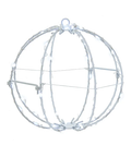 Cool White LED Foldable Metal Sphere - 6 Inch