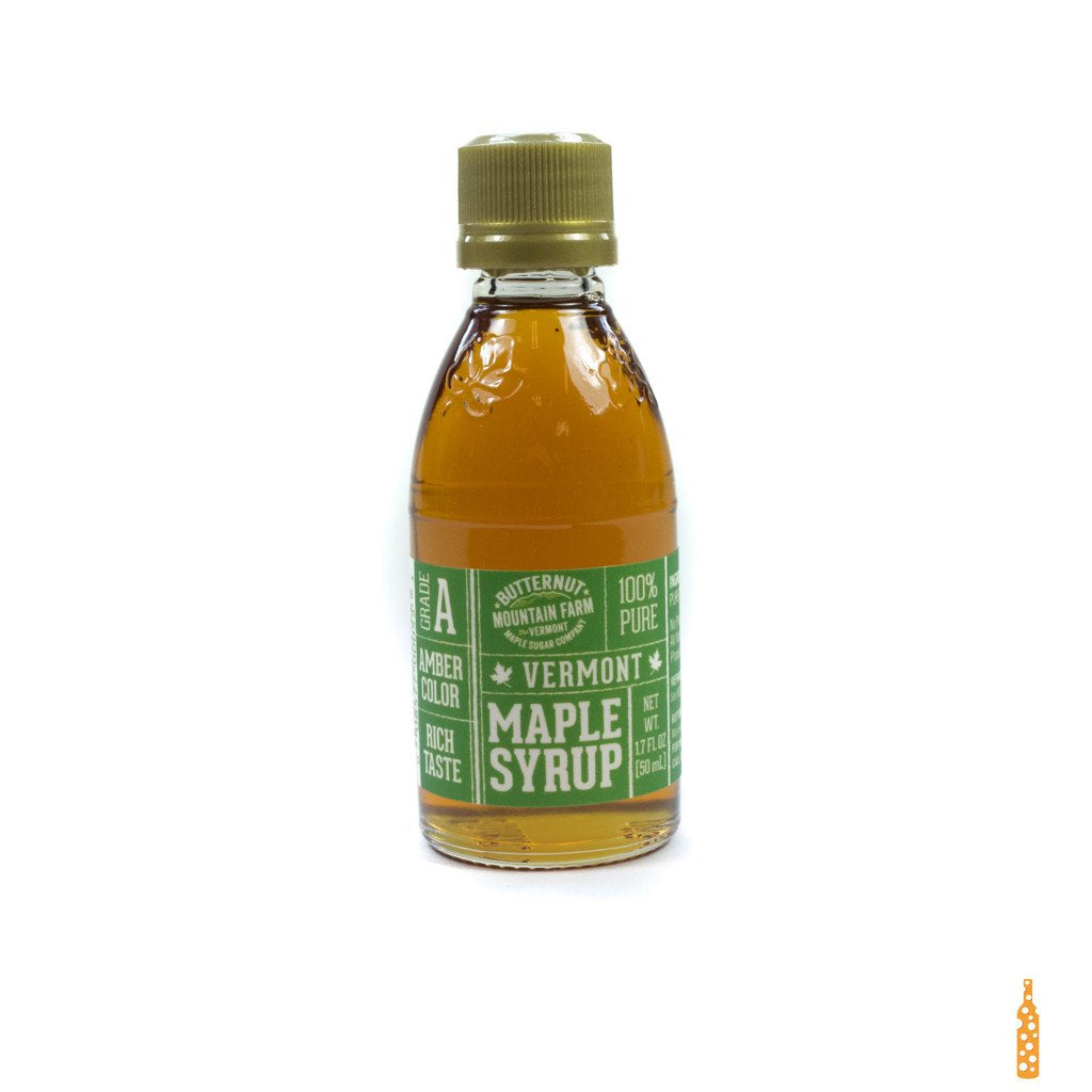 Amber Color Rich Taste Maple Syrup 1.7 oz Glass Bottle