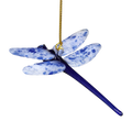 Egyptian Glass Dragonfly Ornament - Blue
