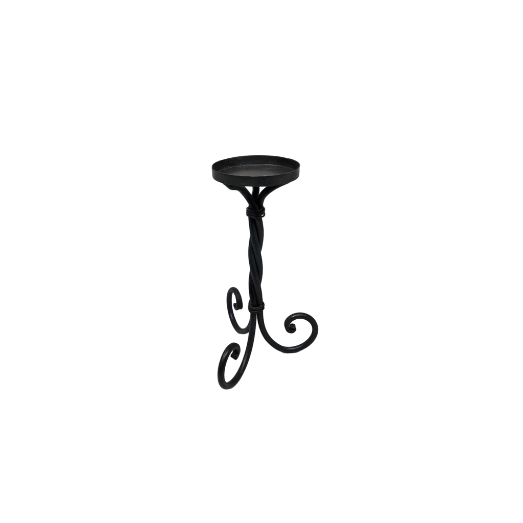 Scroll Pillar Candle Holders
