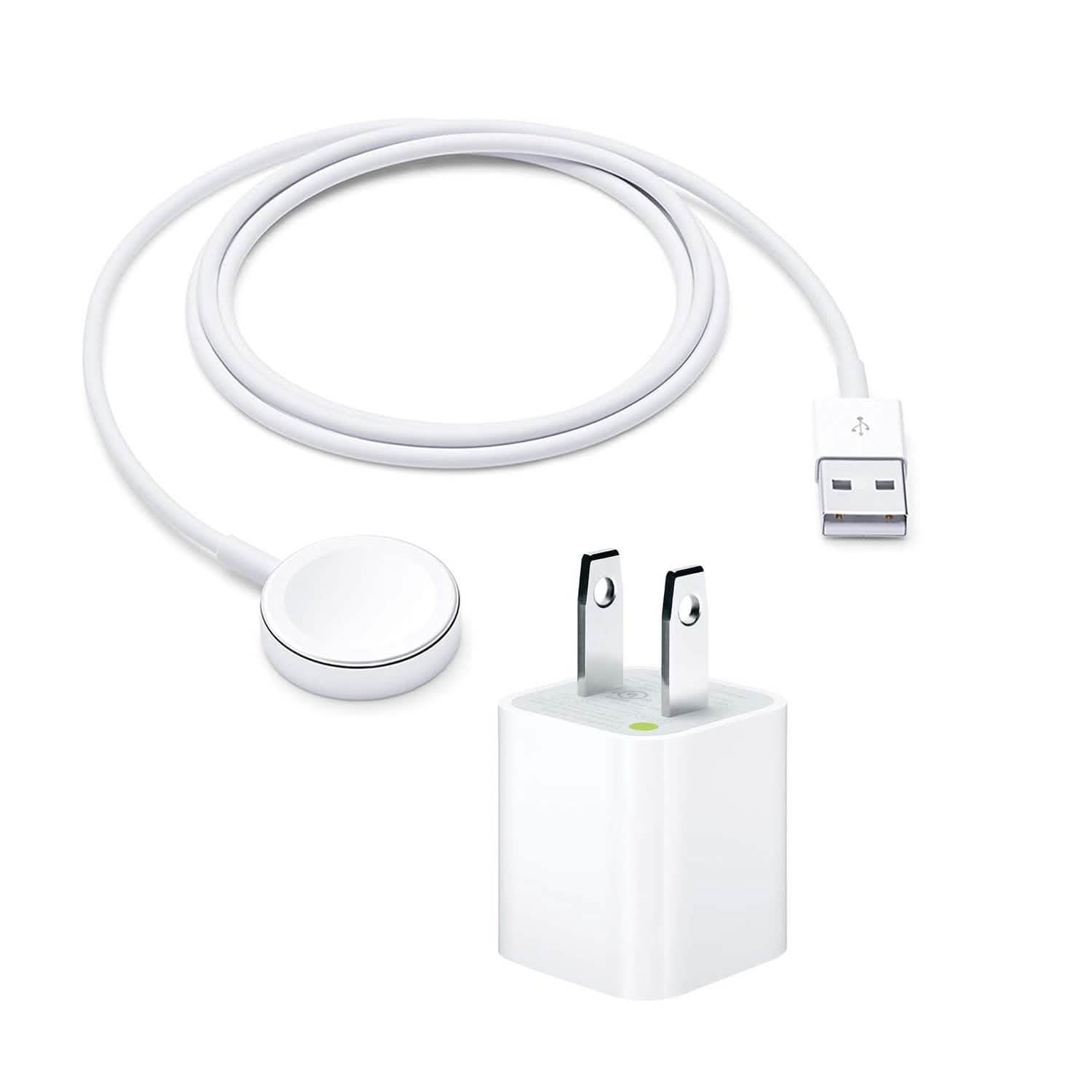 Magnetic Charging Cable for Apple Watch and 5W USB Power Adapter Charger