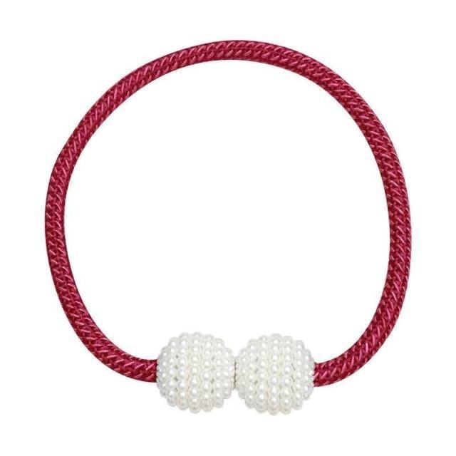 Magnetic Curtain Tieback High Quality Holder Hook Buckle Clip Pretty Modern Polyester Decorative Home Accessories Decorative Curtain Holdbacks Crystal Tie Backs For Curtains Curtain Holders For Window Draperies