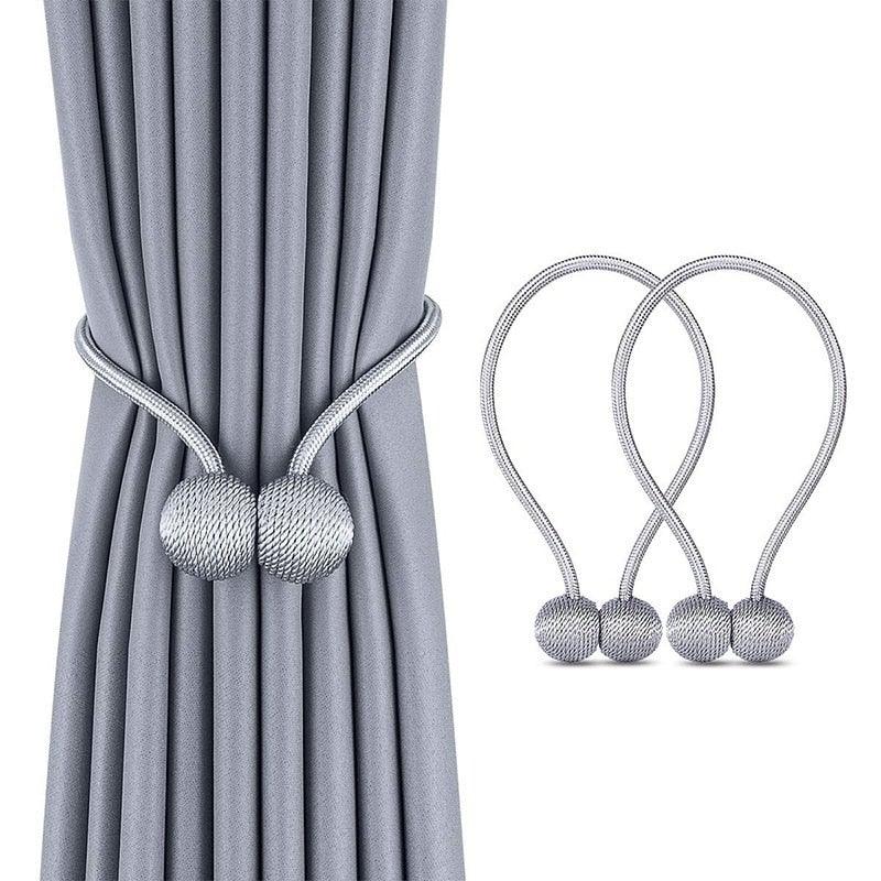 Magnetic Pearl Ball Curtain Tiebacks Accessories Holdbacks Buckle Accessory Buckles Clasp Clips Curtain Hook Holder Holder Clips For Home Office Window 49CM