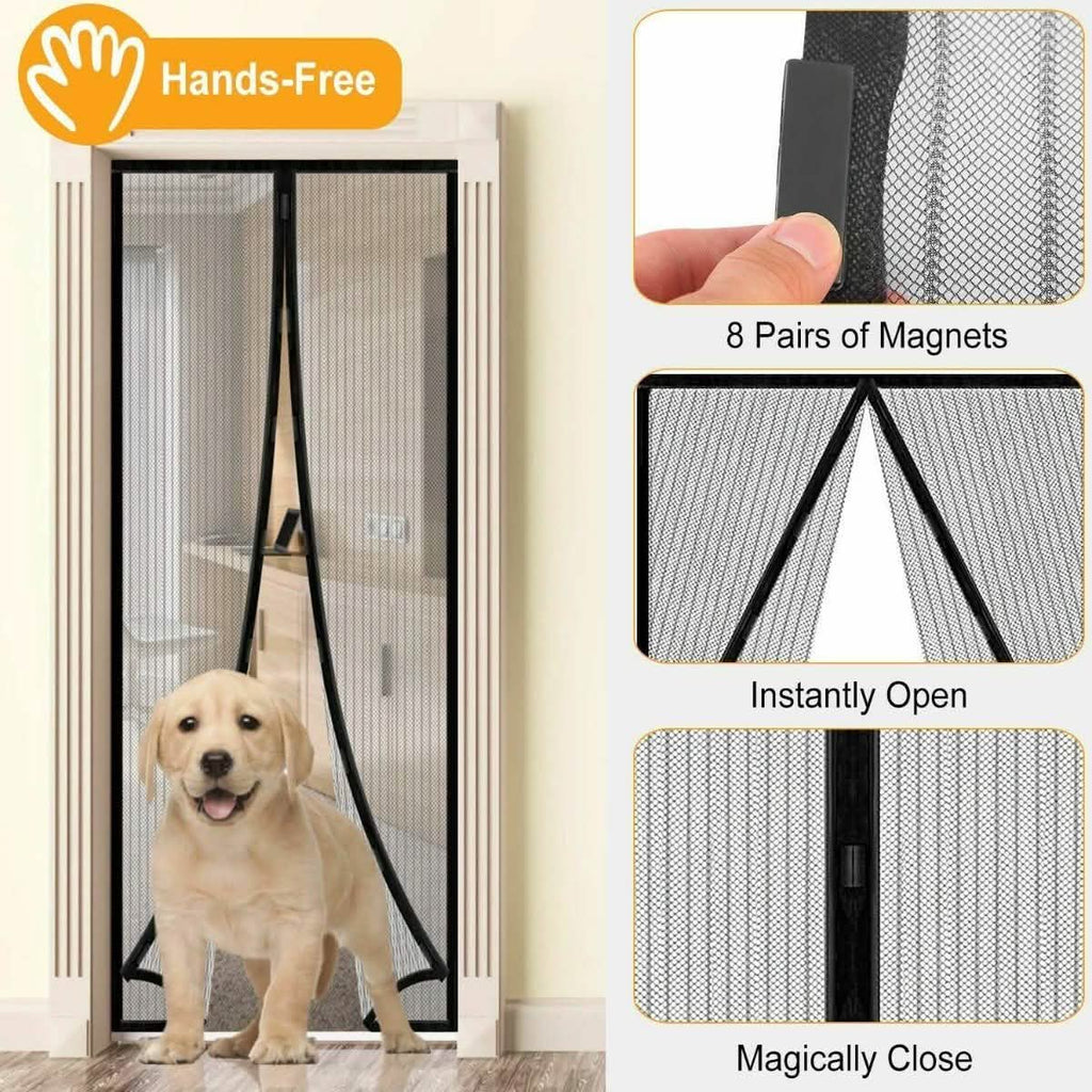 Magnetic Screen Door Hand-Free Mosquito Screen Door Net