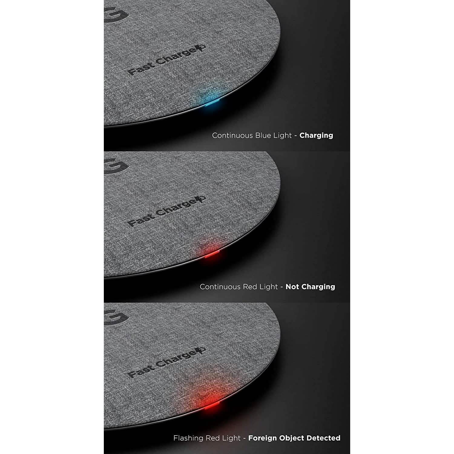 Magnetic Wireless Charger MagSafe-Compatible Desktop Pad with 15W Fast Charging
