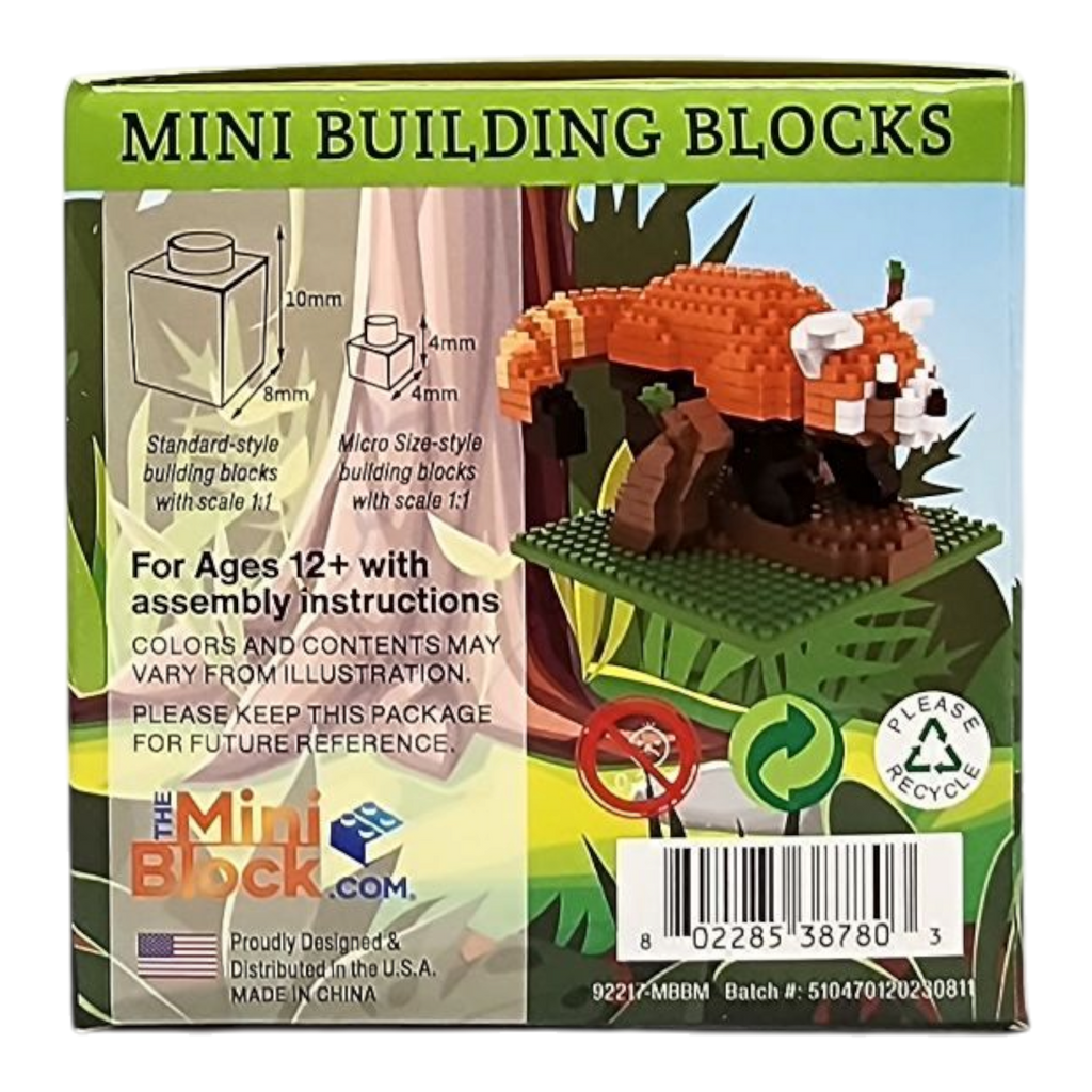 Mini Building Blocks - Red Panda
