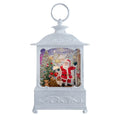 Battery Operated Warm White LED Lighted Santa With Gifts Lantern
