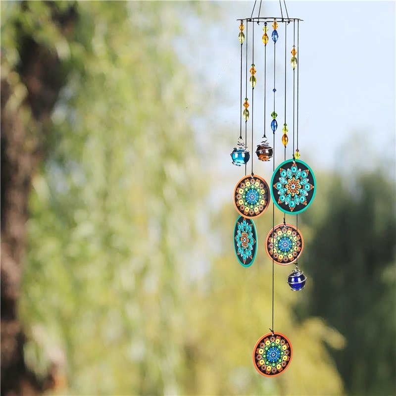 Memorial Wind-chimes Crystal Ball Rainbow Maker Window Sun-catcher Hanging Fengshui Wind Chimes Decoration For Patio Balcony Garden Ornaments Decor For Window Home Garden