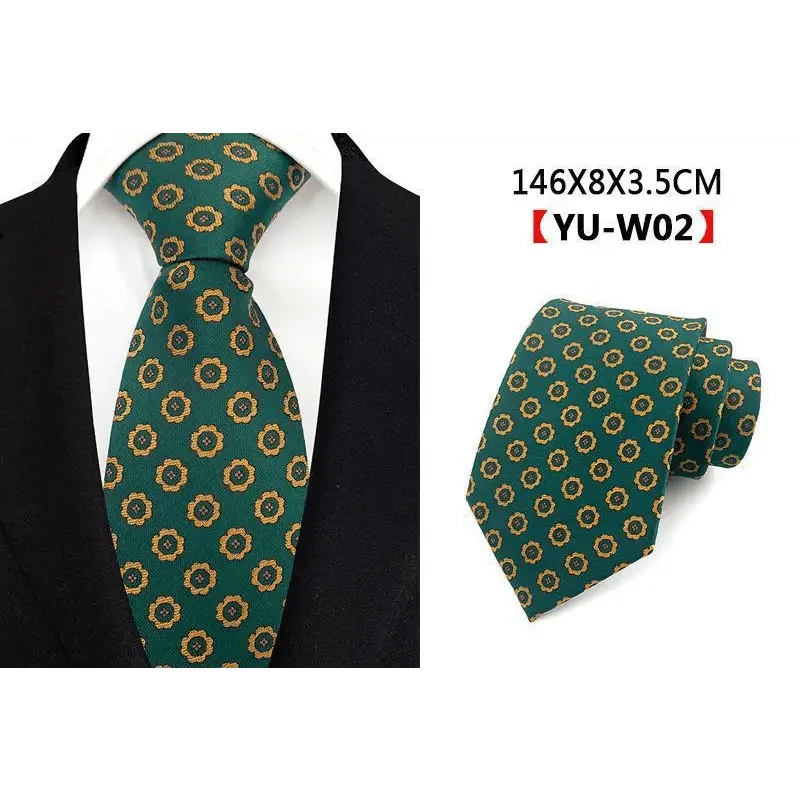 Men Business Elegant Necktie Design Silk Wedding Tie For Men Office Mens Fashion Formal Tie