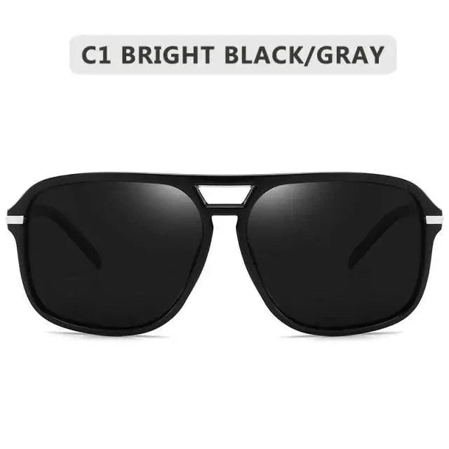 Men Elegant Cool Square Style Fashion Polarized Sunglasses Driving Vintage Design UV400 Sun Glasses