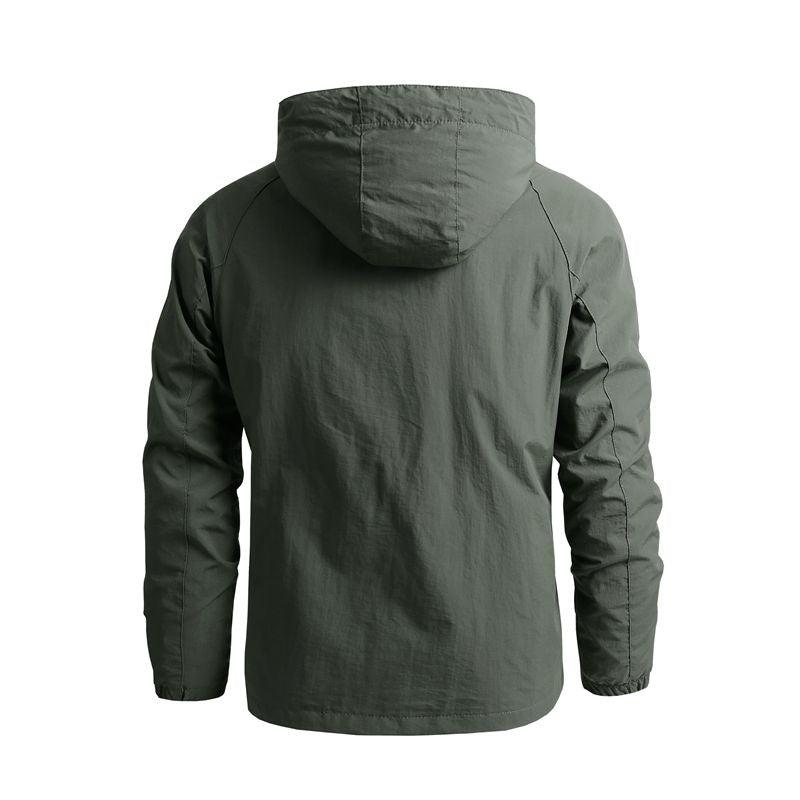 Men Outdoor Hiking Jackets Waterproof Hooded Windbreaker Coat Vintage New Fashion Design Hooded Lightweight Jacket For Men Autumn New Casual Jacket Tactical Men Jackets 5XL