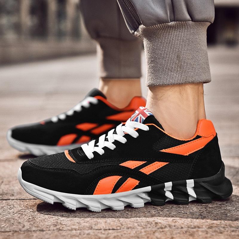 Men Running Spring Black Sneakers High Quality Outdoor Light Breathable Sport Athletic Men Sneakers Tennis Modern Shoes For Workout Walking Outdoor Sport