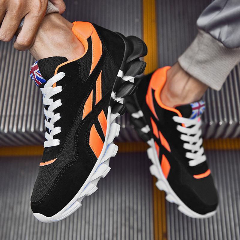 Men Running Spring Black Sneakers High Quality Outdoor Light Breathable Sport Athletic Men Sneakers Tennis Modern Shoes For Workout Walking Outdoor Sport