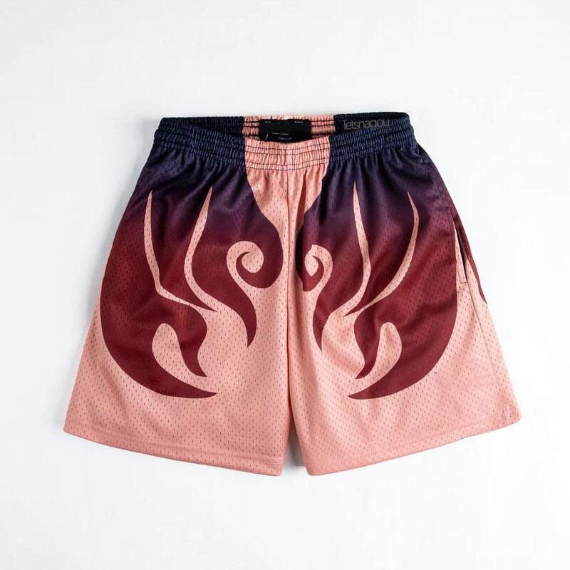 Men's Beach Short Trunks Summer Casual Shorts Gym Sport Quick Dry Mesh Shorts Running Basketball Shorts For Male Mesh Breathable Pants with Elastic Waist Drawstring and Pockets
