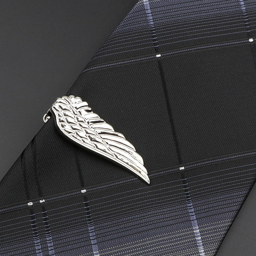 Men's Metal Tie Clip Vintage Unique Shape Bright Stainless Steel Necktie Clasp Gentleman's Party Luxury Tie Bars Clips Wedding Luxury Design Accessories For Men