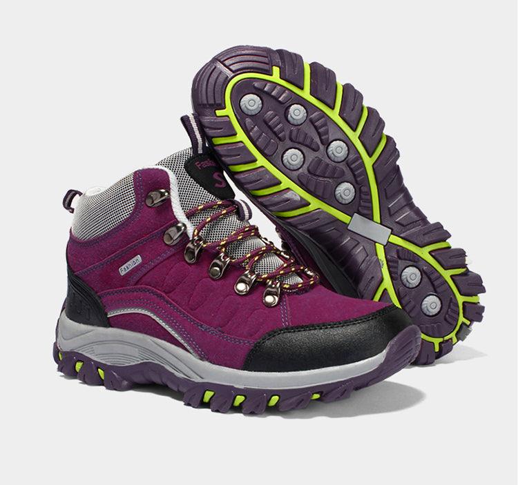 Men's Women's New Outdoor Climbing Hiking Sports Shoes Comfortable Breathable Wear-Resistant Men's Soft Casual Shoes Outdoor Walking Lace Up Anti-Slip Comfortable Ankle Booties