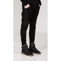 Men's Comfy Stretch Ripped Distressed Biker Jeans Pants Rock Revival