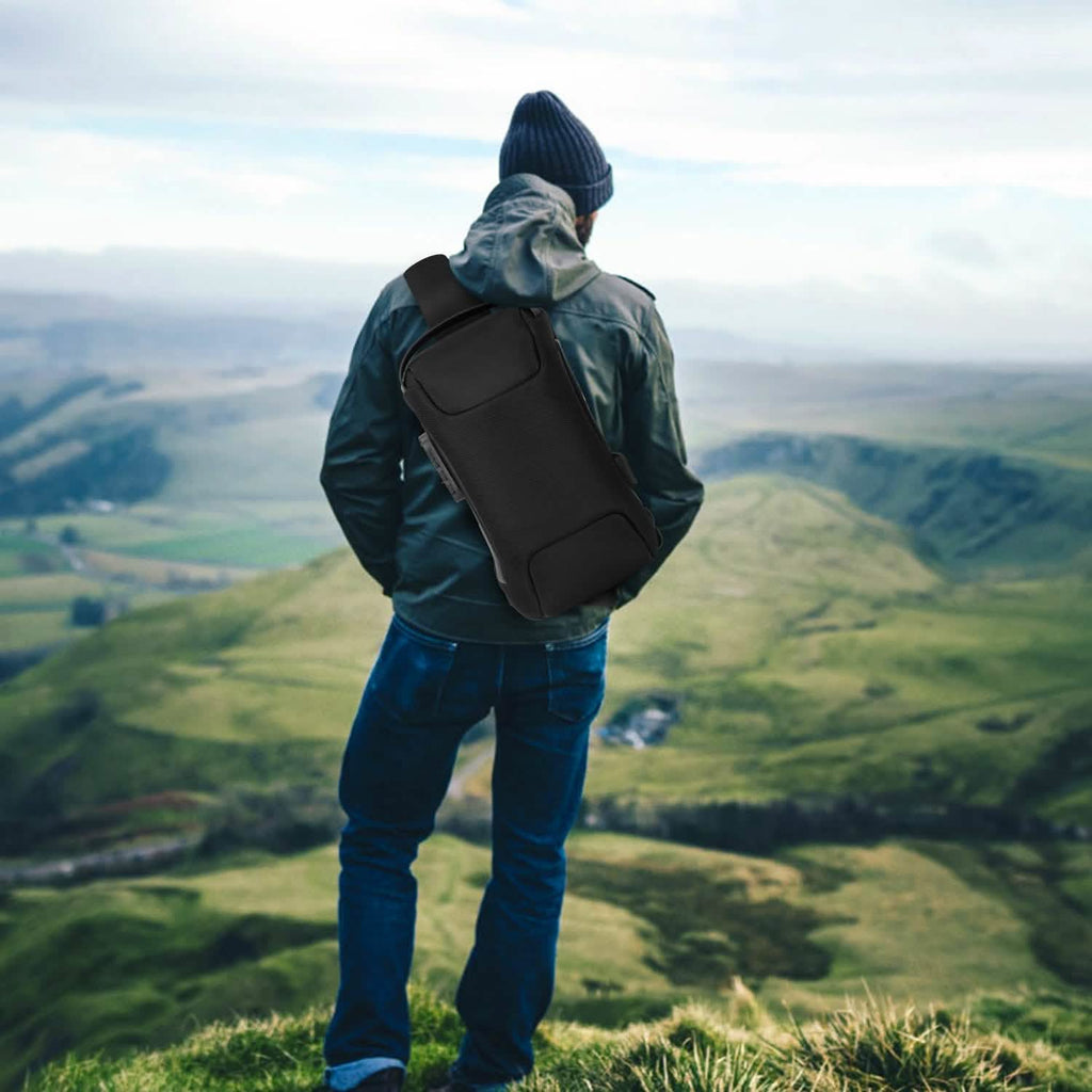 Men's Waterproof Anti-Theft Sling Backpack