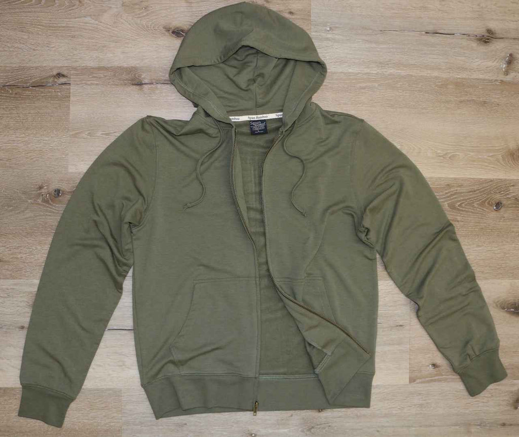 Men's Eco-Smart Full-Zip Bamboo Viscose Hoodie
