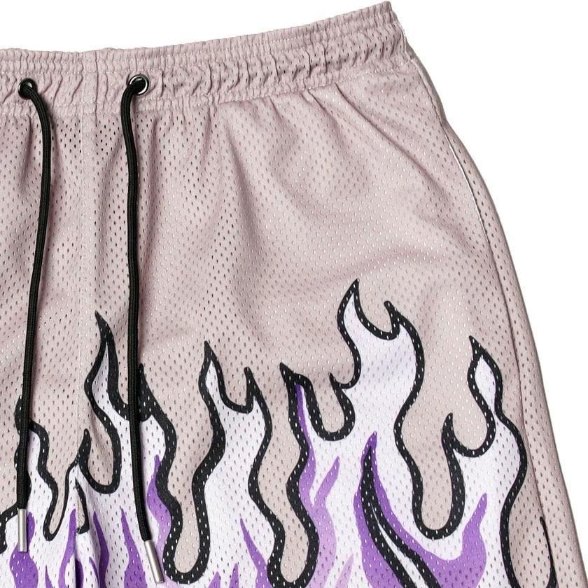 Mesh Breathable Men Shorts GYM Basketball Running Quick-Drying Shorts Baggy Flame Print Fashion Shorts Summer Shorts Basketball Running Quick-Drying Shorts Baggy Flame Print Shorts Summer Shorts