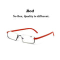 Metal Anti Blue Light Reading Glasses Men Half Frame Prescription Eyeglasses Male  Eyewear With Case For Men And Women Unisex Stylish Eyeglasses Glasses Clear Lens +1.75