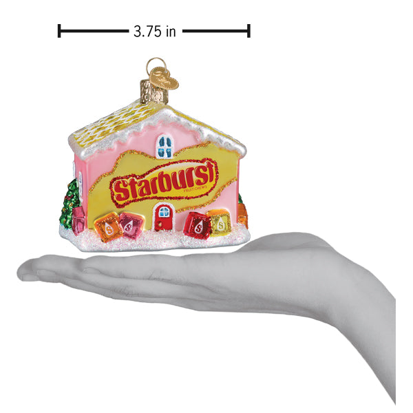 Starburst Cottage Glass Ornament