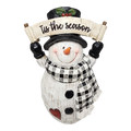 Cheerful Snowman Figurine -