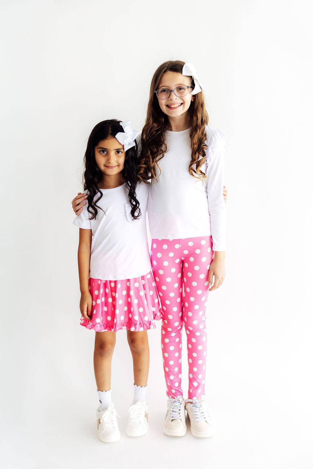 Pink Polka Dots Leggings