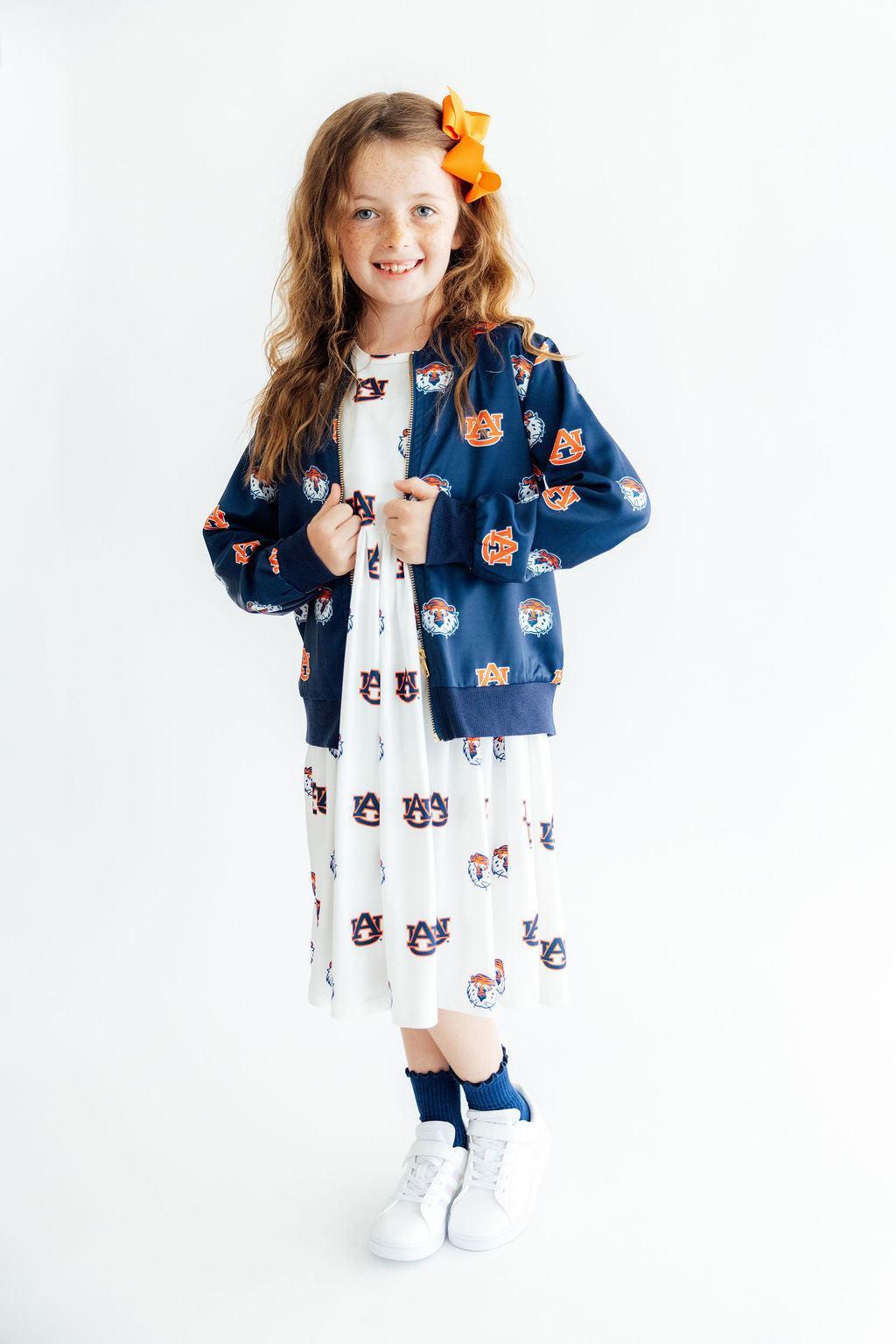 Auburn Blue Aubie Satin Jacket