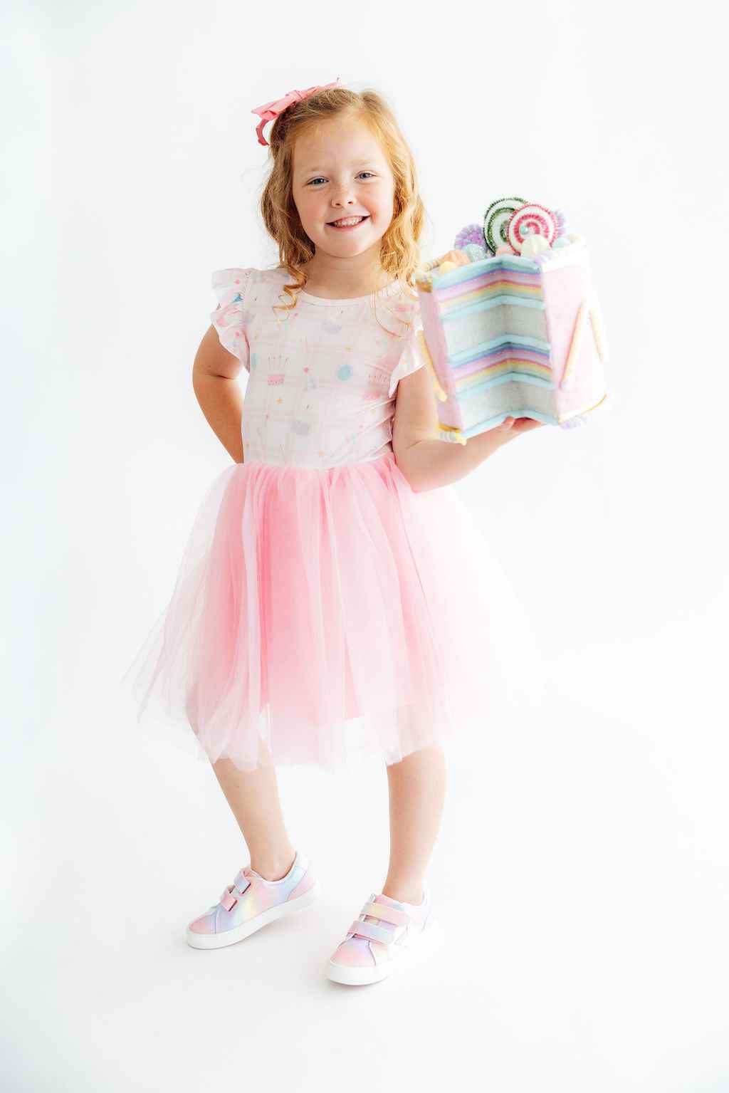 Birthday Magic Flutter Sleeve Tutu Dress