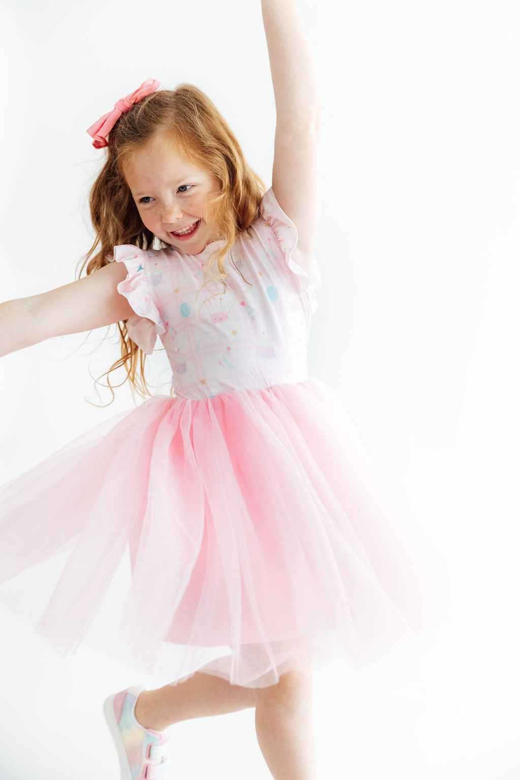 Birthday Magic Flutter Sleeve Tutu Dress