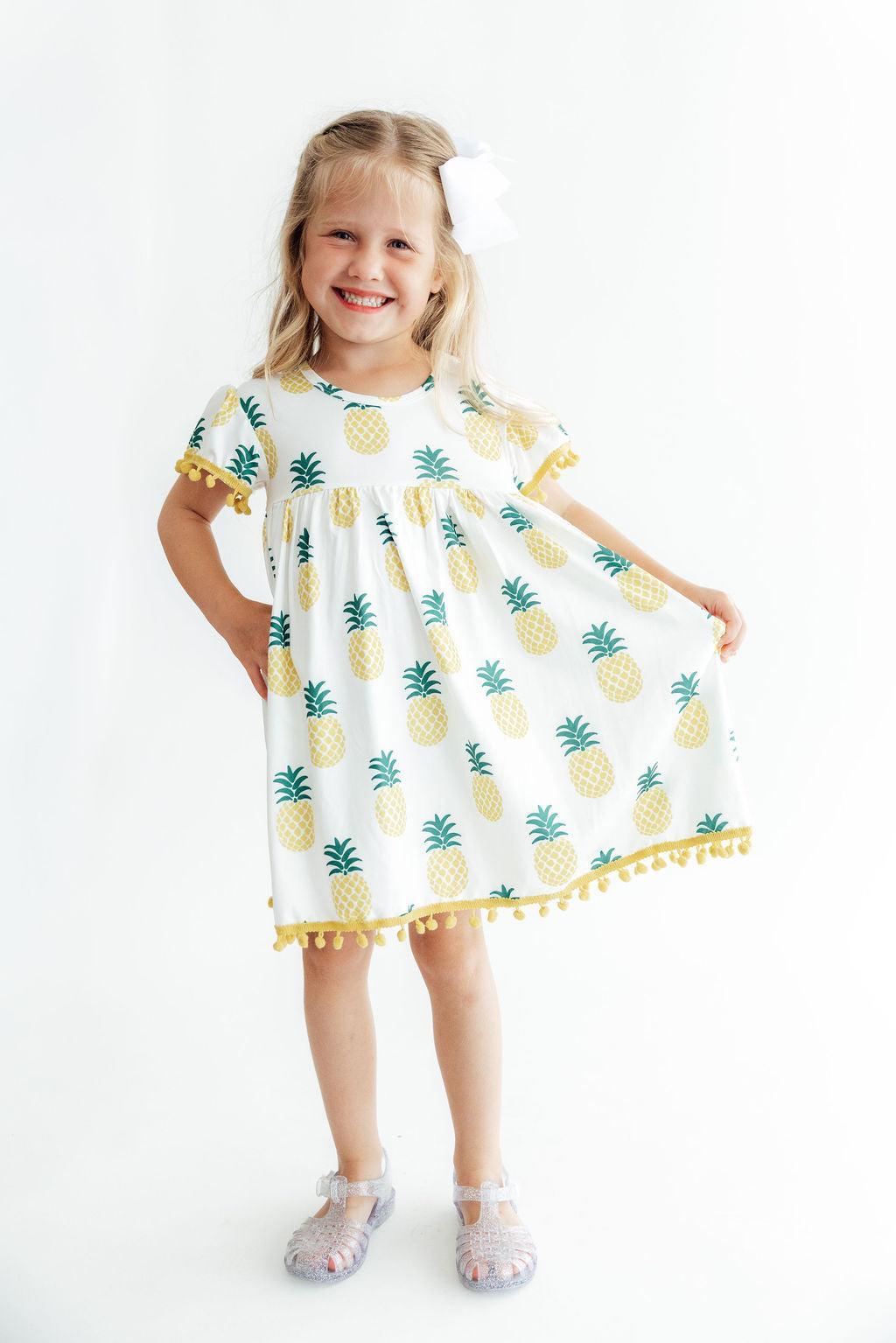 Pineapple Pom Pom Dress