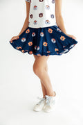 Auburn Blue Aubie Ruffle Twirl Skort