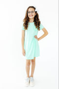 Pastel Green T-Shirt Dress