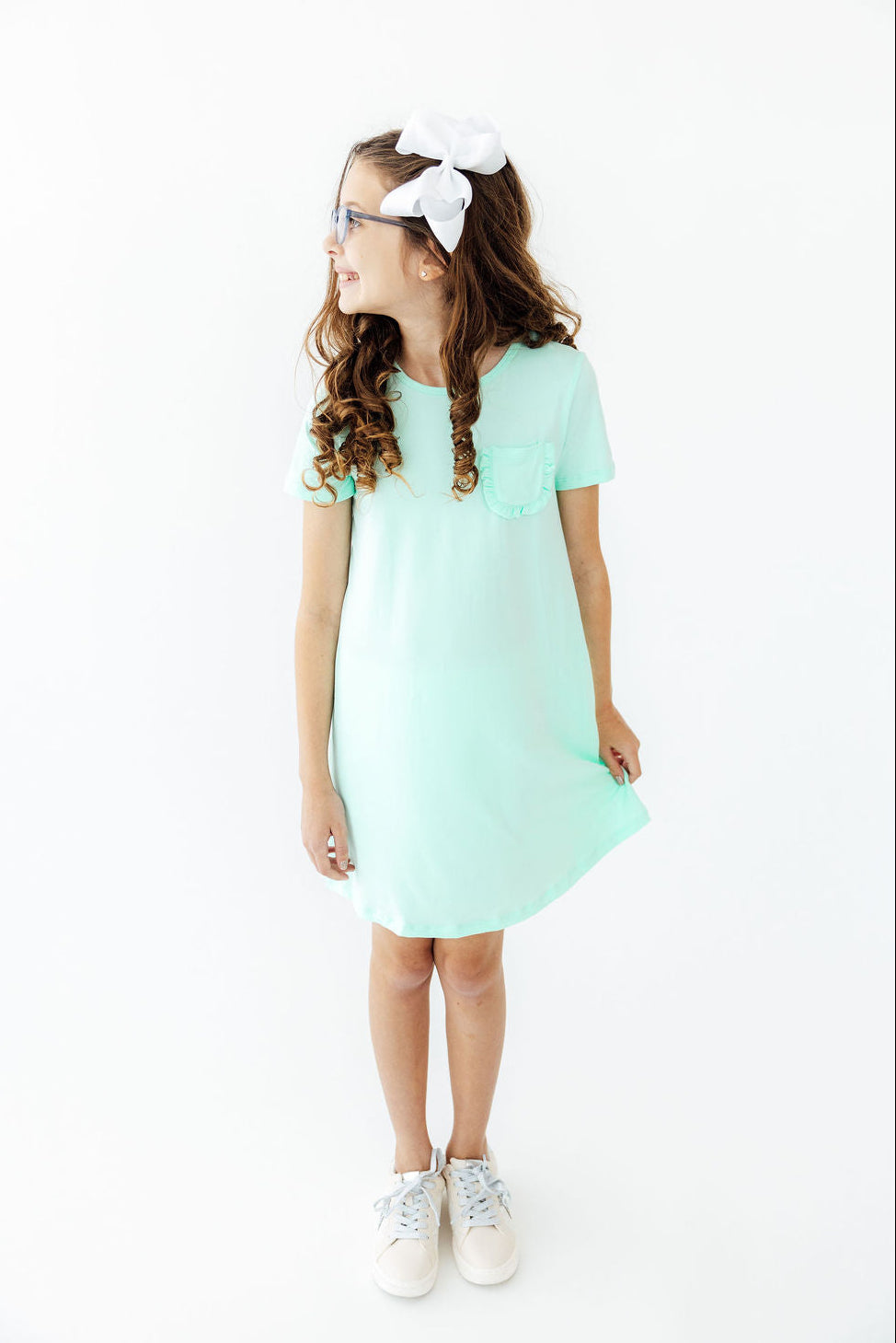 Pastel Green T-Shirt Dress