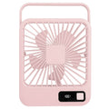 Mini Desktop Cooling Fan Rechargeable Battery Powered with LCD Display
