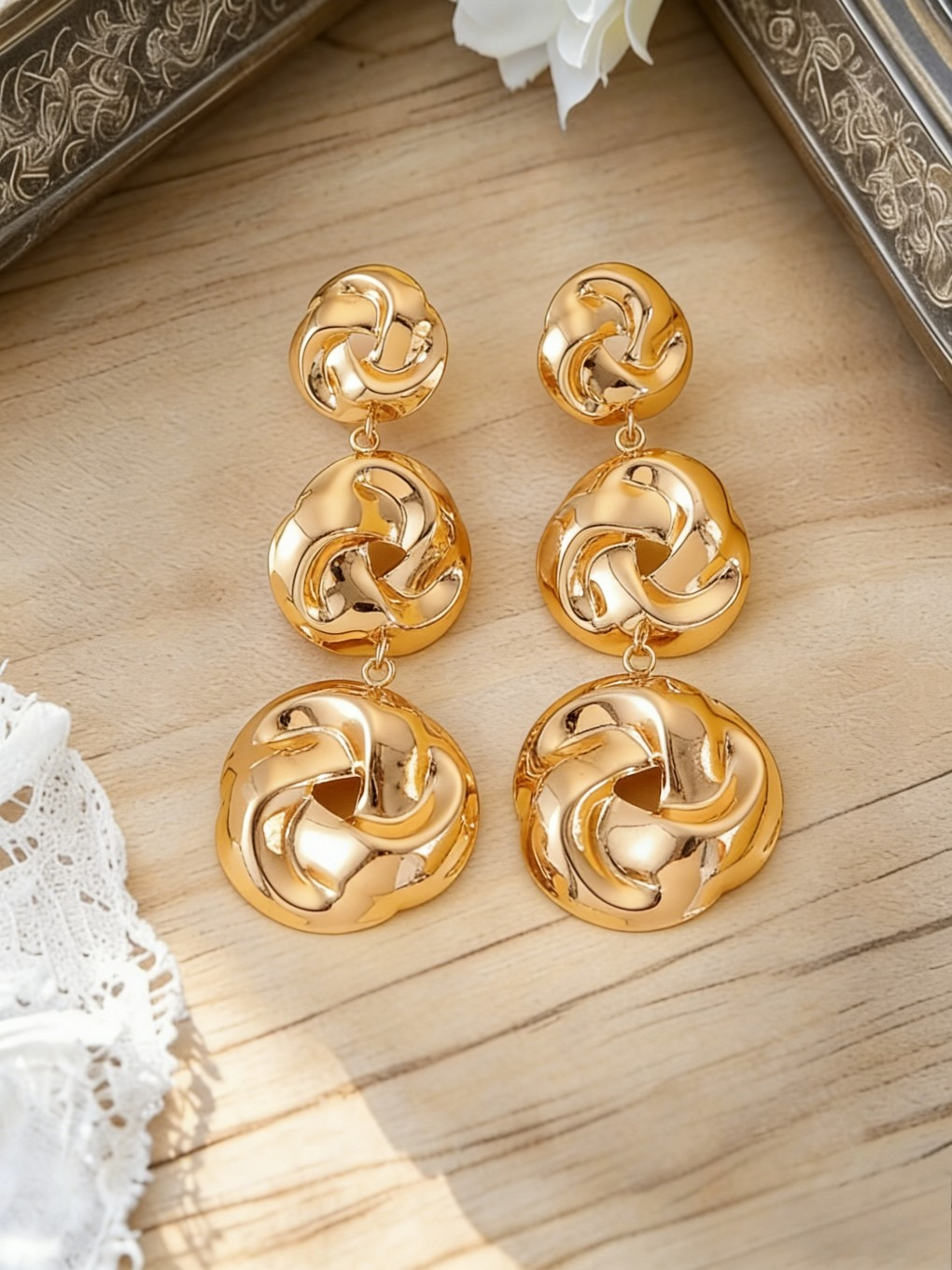 Twist Necklace, Earrings & Ring Set