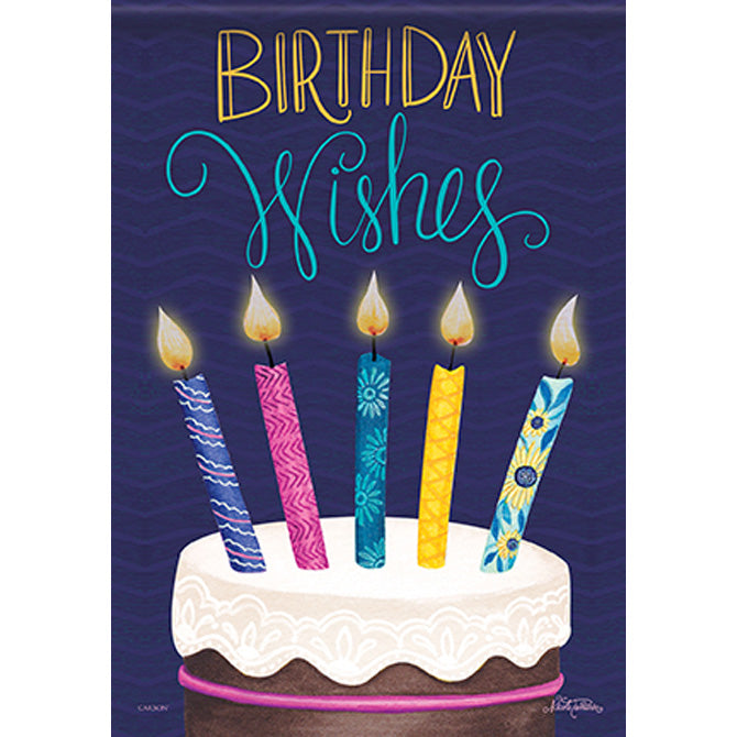 Birthday Candles Durasoft Large Flag