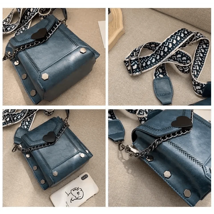 Modern Elegant Stunning Heart-Shaped Women's Bag Cute Studded Shoulder Bag For Women And Girls